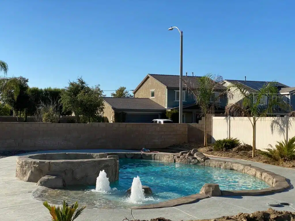 Backyard pool