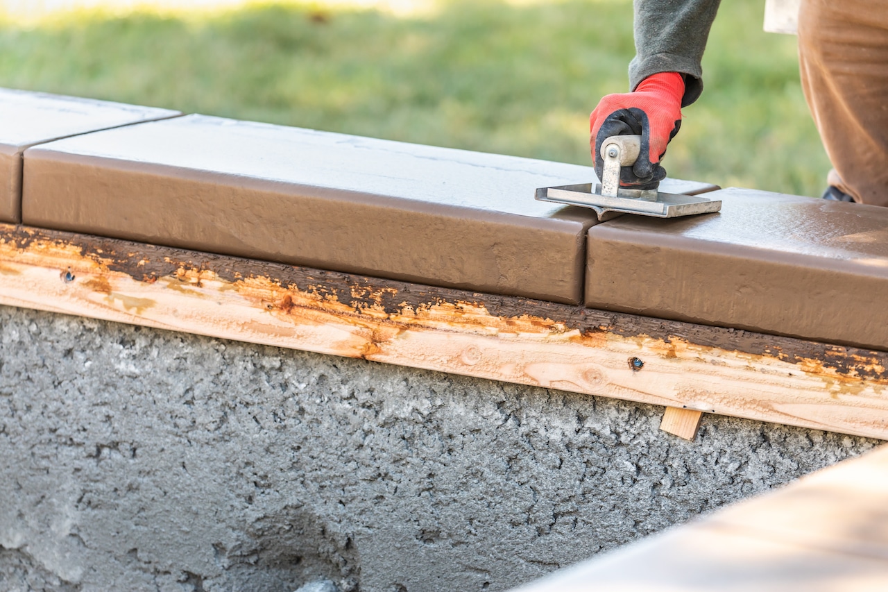 pool builder during pool installation process