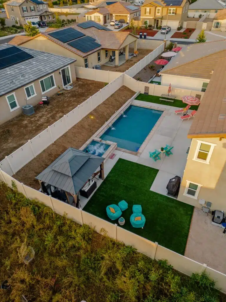 Custom backyard pool