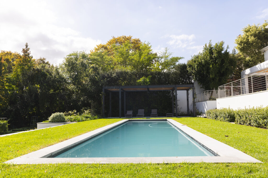 pristine backyard pool