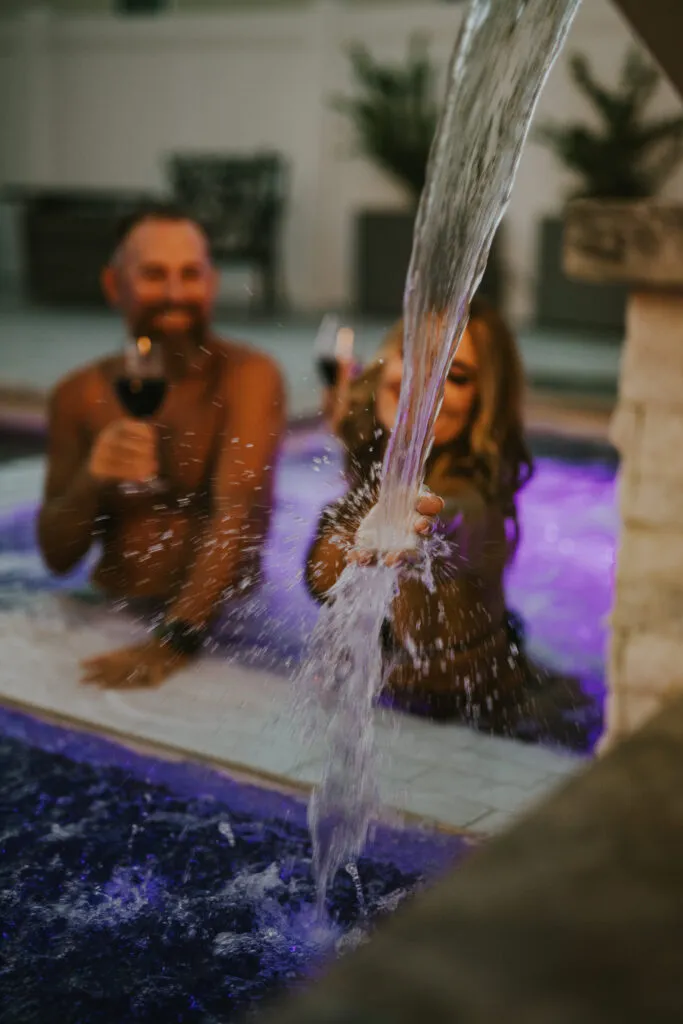 Concrete vs. Fiberglass vs. Vinyl: Which Pool Type Is Right for You? 6 Raised spa vs flush spa comparison for swimming pool design options.